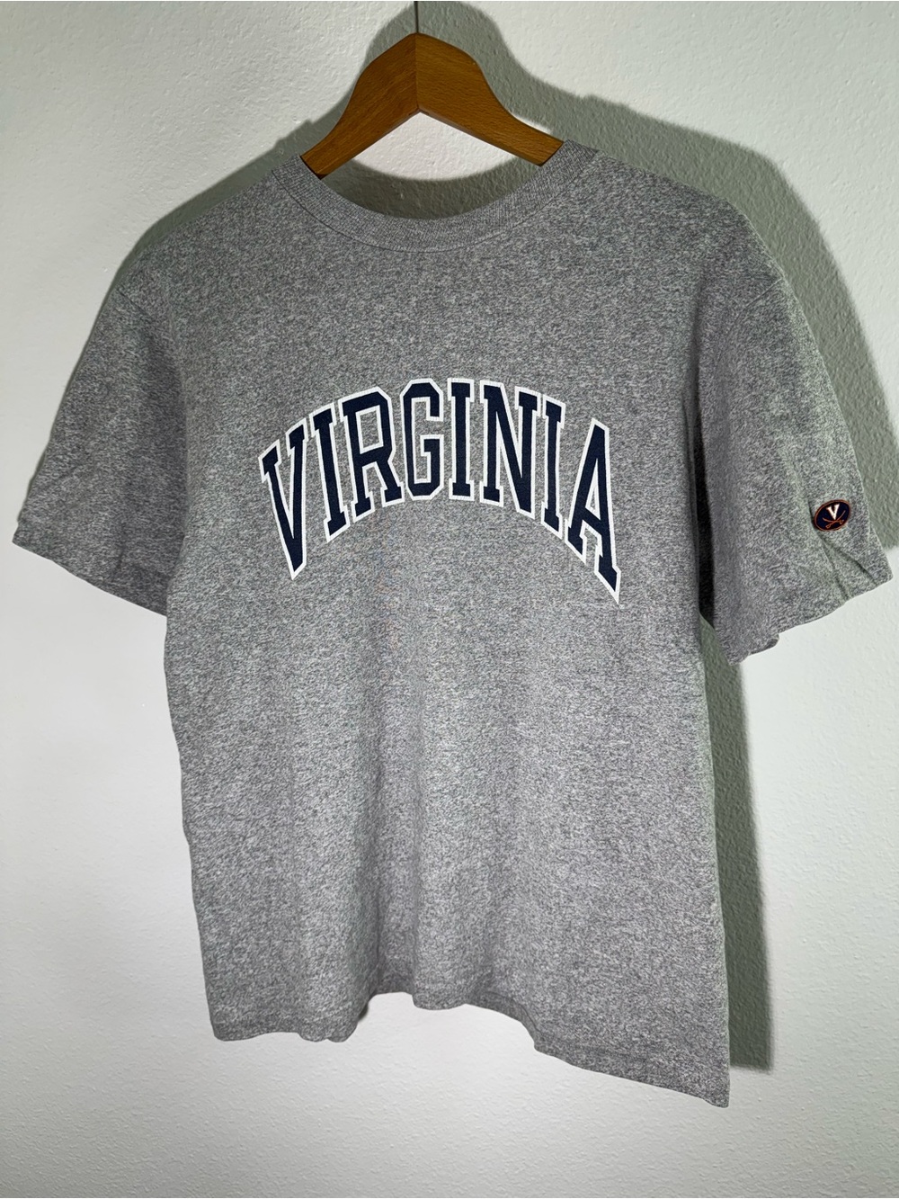 University of Virginia Grey Short-Sleeve Crew Neck T-Shirt